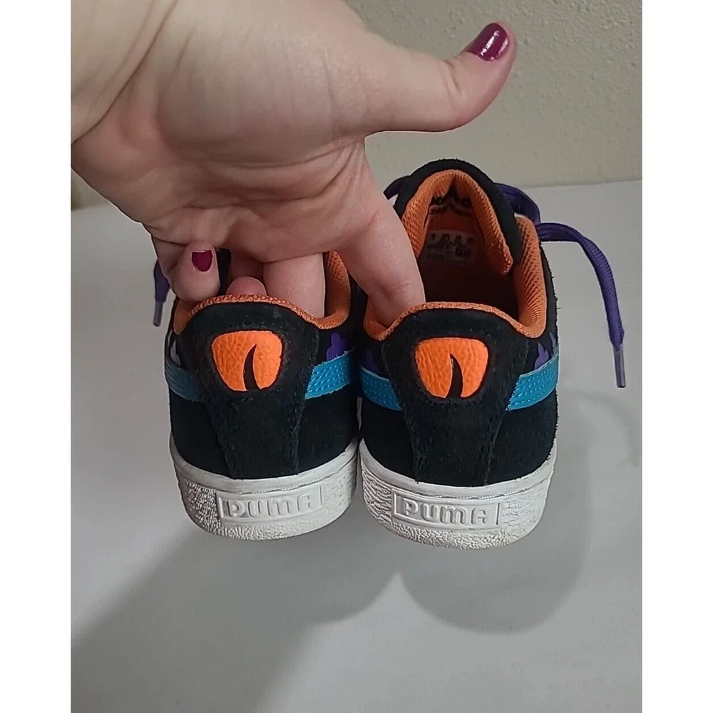Puma Nickelodeon Rugrats Suede Black Caribbean Sea Sneakers Shoes Kids Size‎ 4C